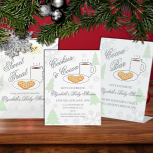 Cookies & Cocoa Babyparty Einladung