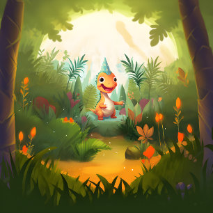 Niedlich Dinosaurier Singing   Dino Music Kinderge Einladung