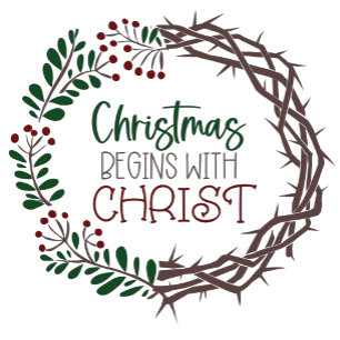 CHRISTMAS BEGINNT MIT CHRISTSTEM Untersetzer