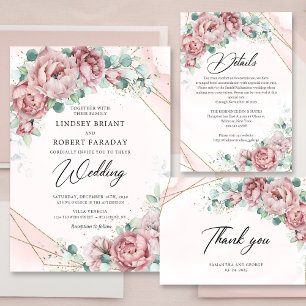 Blütenblättriger Eukalyptus Goldrahmen, den wir no Einladung