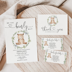 Babydusche erraten, wie viele Teddybären Begleitkarte