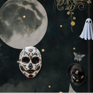 Lila erwachsenes Halloween-Party Einladung