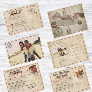Vintage-Fotos nach Maß  Old-Fashioned Dankeschön Postkarte