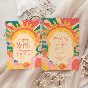 Hier kommt die sonnengelbe Sonnenscheindusche Einladung