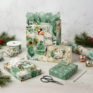Nostalgischer Kitschmas  Feiertagskarte