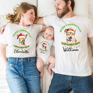 Weihnachten Oz Tiere Känguru-Familie Zusammengehör Baby Strampler