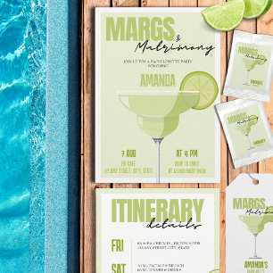 Margs & Matrimony Bachelorette Wochenende Einladung