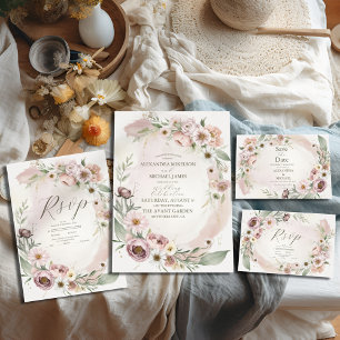 Wildblume Wedding Boho Country Floral Save The Date