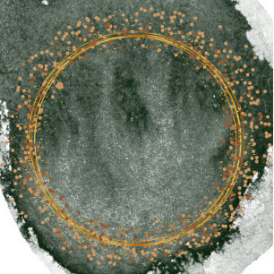 Emerald Green und Gold Geometric Couples Dusche Einladung