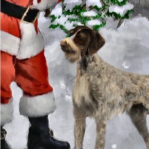 German Drahthaar Pointer Christmas Geschenke Feiertagskarte