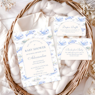 Ozeantiere Bogen Elegante Babyparty Einladung