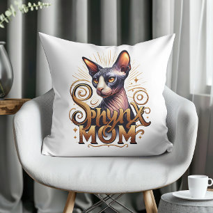 Sphynx-Katzen-Mutter-Wanduhr zum Muttertag Große Wanduhr