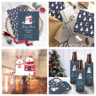 Polar Bear Hugs Foto Template ID851 Einladung