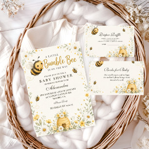 Whimsical Bumble Bee Babyparty Einladung