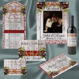 Blume & Hufeisen, Lila Hochzeit Save The Date