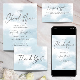 Cloud baby dusche pastellgraue Wolken Babydusche Geschenkschachtel