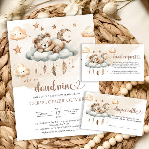 Wir sind auf Wolke neun Boho Teddy Bären Federn El T-Shirt