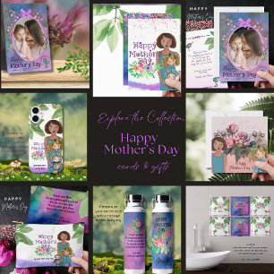 Weibliche Mutter mit Kindern   Muttertag iPhone 16 Hülle