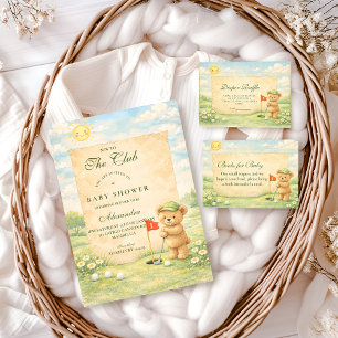 Fantasievolle Golf-Geschichte Baby Shower Serviette
