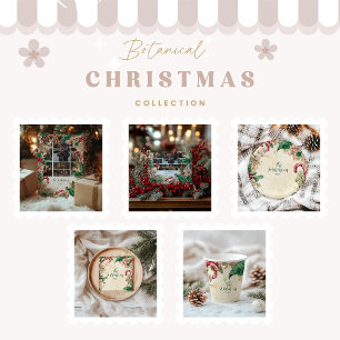 Foto Rustic Candy Cane Weihnachtsfest Party Feiertagskarte