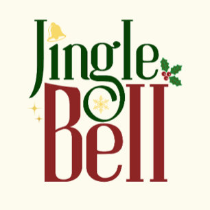 Jingle Bell Runder Aufkleber