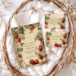 Cottage-Strawberry-Wald-Baby-Party Serviette