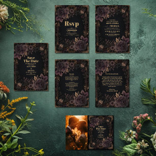 Foto Viktorianisch Royal Gothic Wedding Save The Date