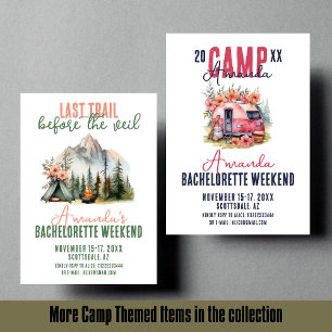 Glamping Last Train Junggeselinnen-Abschied Weeken Quadratischer Aufkleber