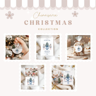 9 Foto Blau Chinoiserie Nussknacker Weihnachten