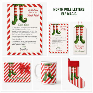 Lustige Elfengesichter   Nordpol-Spaß-Weihnachtsfe Einladung