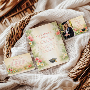 Tropischer Hibiskus-Blüten-Abschluss Dankeskarte