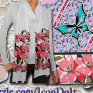 Botanische Illustration der rosafarbenen Rose - Pe Karte