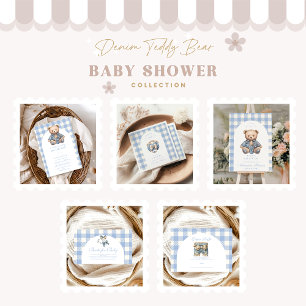 Niedlich Jean Baby Denim Baby Shower Serviette