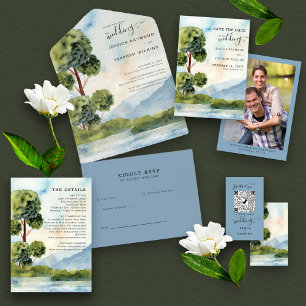 Online-UAWG QR-Code-Website zum Evergreen Wedding Begleitkarte