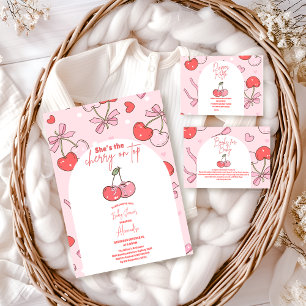 Cherry auf der oberen Diapper Raffle Begleitkarte