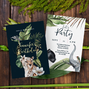 Wild Safari Jungle Leopard Gemustert Geschenkpapier