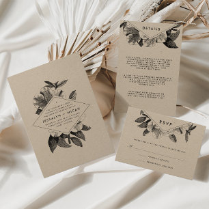 Einladung von Floral Kraft zur Hochzeit