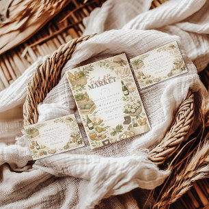 Garten-Harvest-Markt-Junggesellinnenabschied Dankeskarte