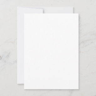 Flache Einladung, Größe: 11,43 cm x 15,9 cm, Papier: Matt, Umschläge: Weiß