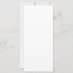 Flache Einladung, Größe: 10,15 cm x 23,5 cm, Papier: Matt, Umschläge: Weiß