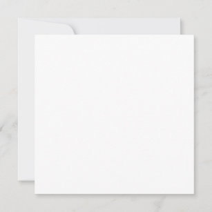 Flache Einladung, Größe: 13,3 cm x 13,3 cm, Papier: Matt, Umschläge: Weiß