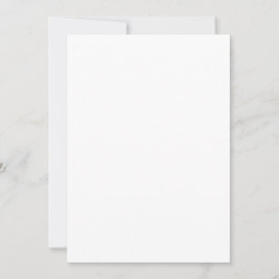 Flache Einladung, Größe: 12,7 cm x 17,78 cm, Papier: Matt, Umschläge: Weiß