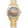Übergroße goldene Unisex Armbanduhr