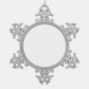 Zinn-Schneeflocken Ornament