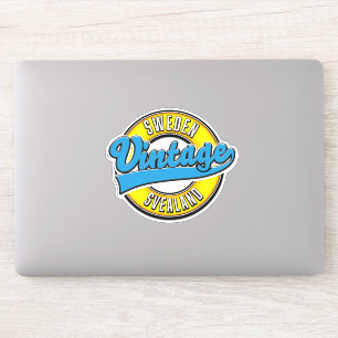 Svealand Schweden Vintage-Style-Logo Aufkleber