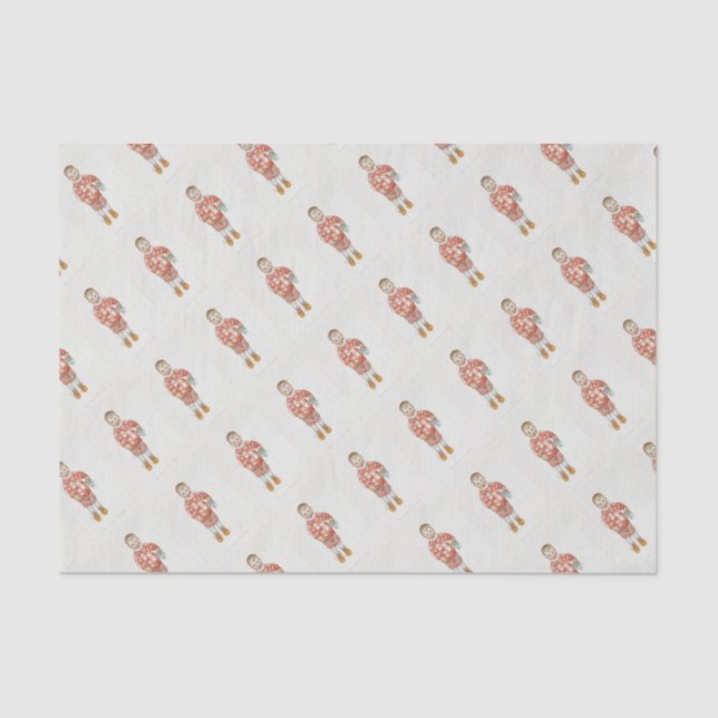 Sven mit Dala Horse und Chisel Seidenpapier (Vorderseite)