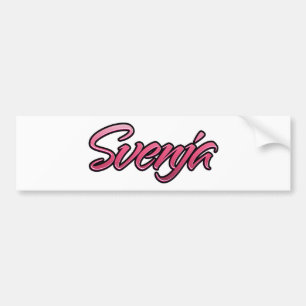 Svenja verblasst pink Aufkleber Sticker Autoaufkleber
