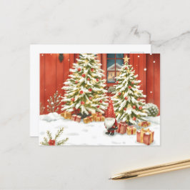 Svensk tomte. Jul kort Postkarte