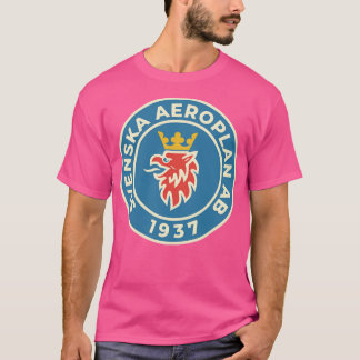 Svenska Aeroplan AB 1937 Custom Round Retro T-Shirt