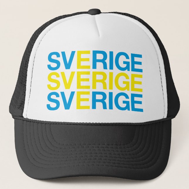 SVERIGE-Flag Truckerkappe (Vorderseite)